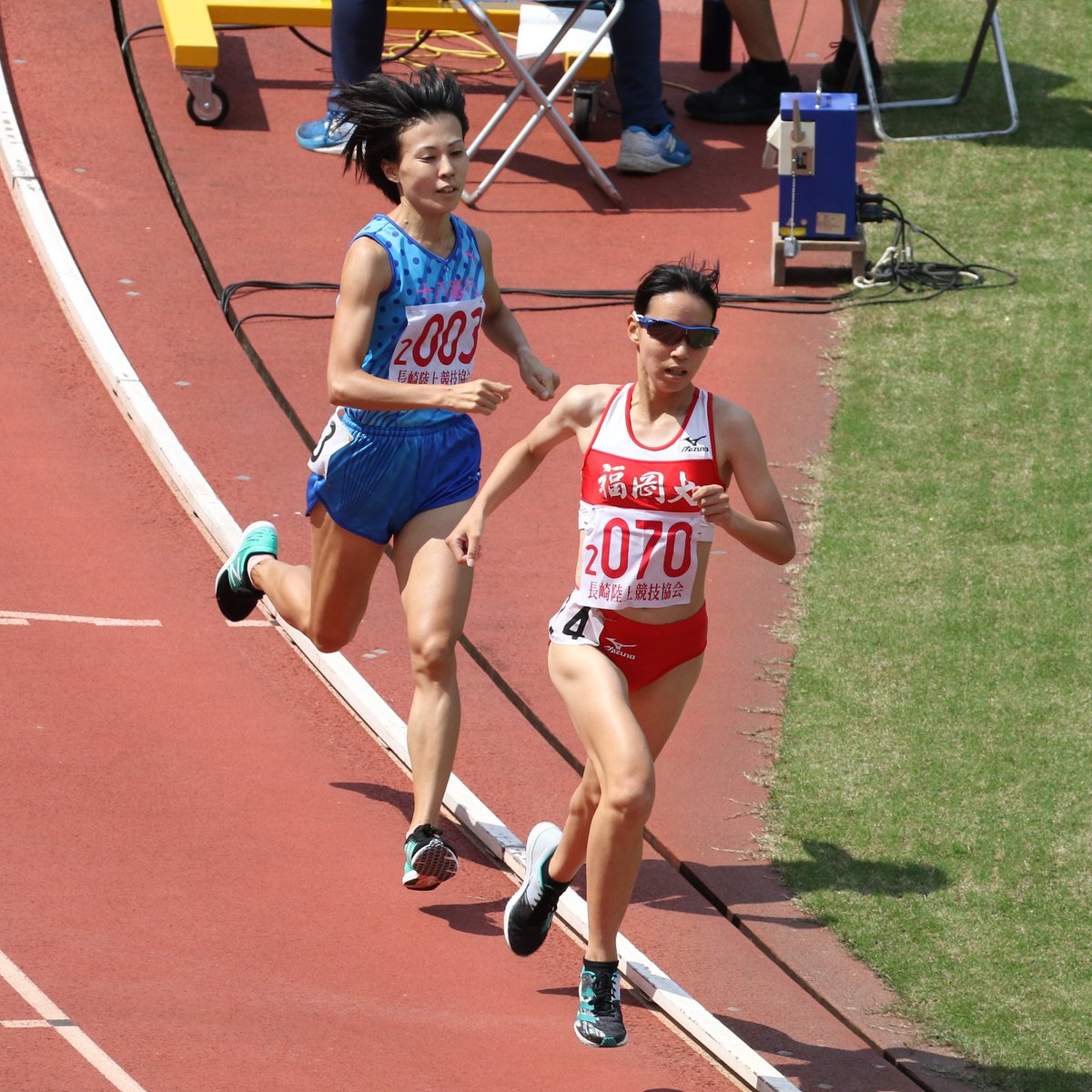 Manamin Twitterissa 野上さんと井手さん 長崎県選手権 女子1500m 十八銀行 福岡大学