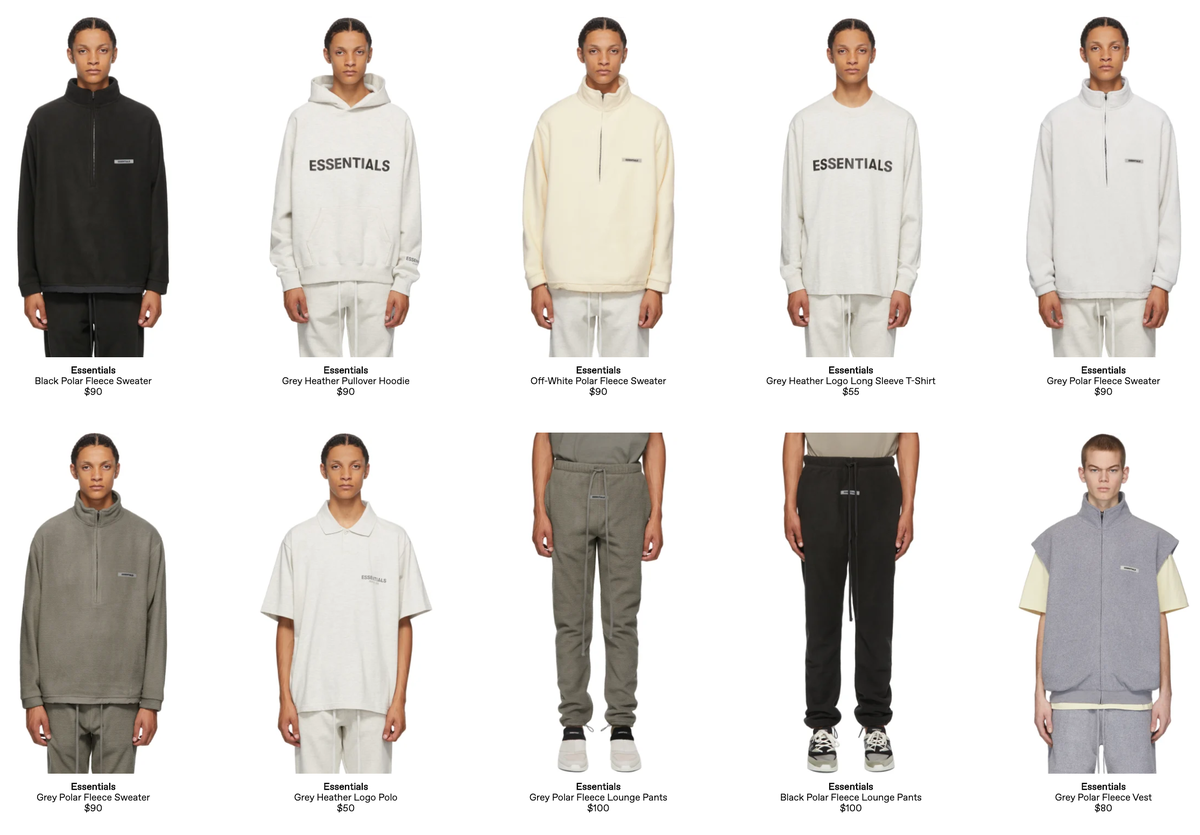 essentials ssense drop