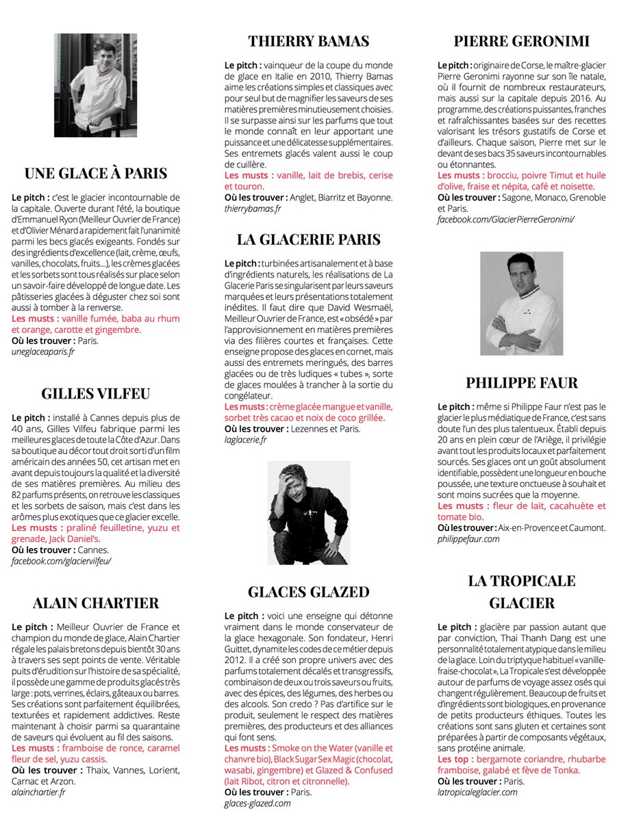 AlainChartier56's tweet photo. #TOP9 des Meilleurs GLACIERS de FRANCE 🇫🇷 de @InfrarougeMag par #GilbertPytel @junjolawes
Très heureux d’en faire partie avec mon ami #EmmanuelRyon #UneglaceàParis #MOF
Le #Magazine INFRAROUGE en ligne https://t.co/EekK5f83Pb
#AlainChartier #Vannes #Morbihan https://t.co/3h78AEEa8Y