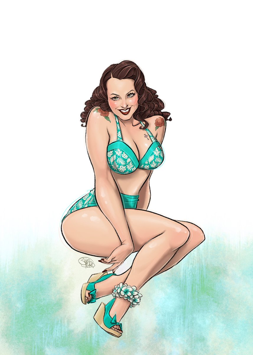 Sheard_Art's tweet photo. Cute as pinup smile. Gotta love it. #pinup #pinupart #pinupsmile https://t.co/Wpv1vl7hyx