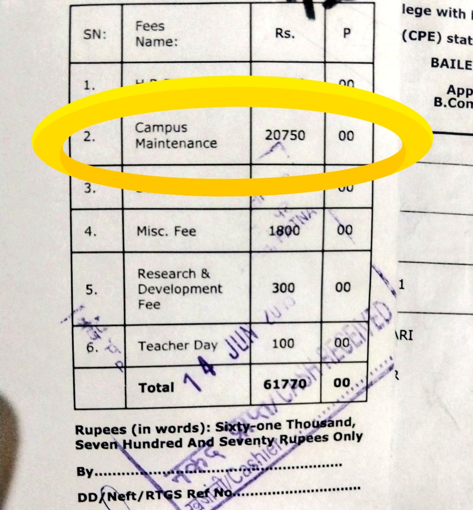 MSOBihar's tweet photo. #PWC_PU_StudentsAgainstFees
Today's scenario of pandemic has shown worst financial crisis, every one struggling for survival, why #PatnaWomensCollege is asking for full fee even when the students r not there frm last 4 months. Pls listen to students @officecmbihar @HRDMinistry https://t.co/y7DzKmkZ1o