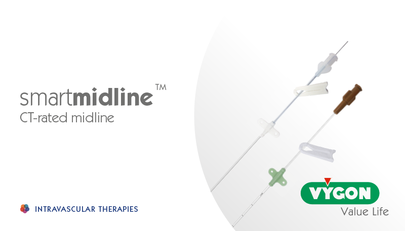 VygonGroup's tweet photo. Our #smartmidline product is the safest vascular access device for peripheral IV infusion lasting more than 96hrs for a comfortable and reliable catheter insertion avoiding painful and repeated venous punctures #vascularaccess https://t.co/WiPgC3zKro