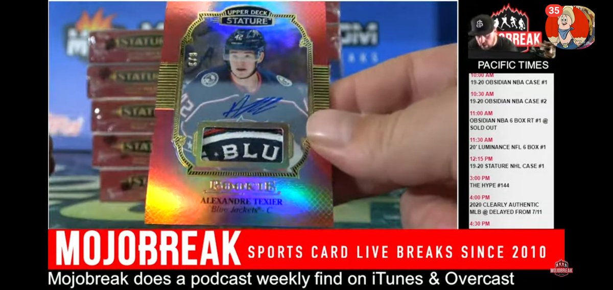 SigFusion's tweet image. How about @mojobreak_com pulling me some 🔥 in the first BOX of the first case of Stature on Wednesday! Texier 6/6 RPA! #pullingfire #SHOWMEYOURHITS #sickpatch #CBJ #tradingcards