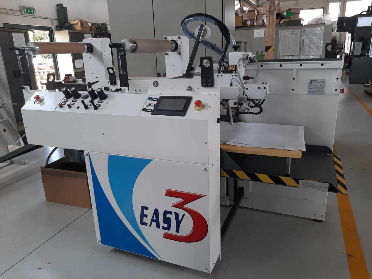 Thermal Laminator Tecnomac Easy, max sheet size 54x88, max mechanical speed 30 m/min, complete of foil kit. New. Ready!