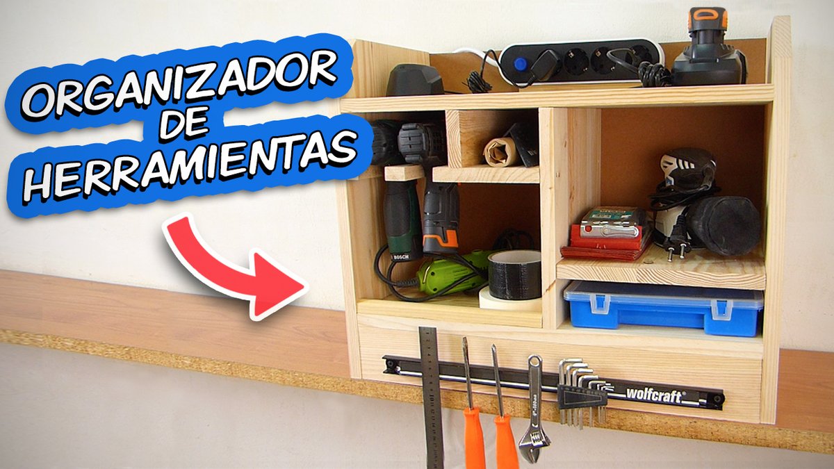 Mantén tu #taller en orden con este organizador de #herramientas 🤩👍 bit.ly/2ZwsBmM #DIY #Bricolaje