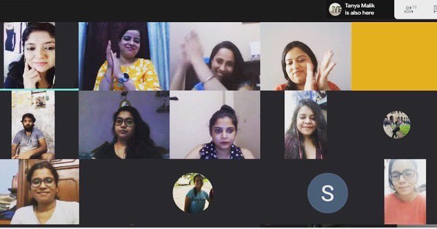MeghaMiglani2's tweet photo. Virtual celebration of our Stellar performers 👏🏻 Thank you for the time @meghamamgain @NehaVerma134 https://t.co/37u9Td2FB4
