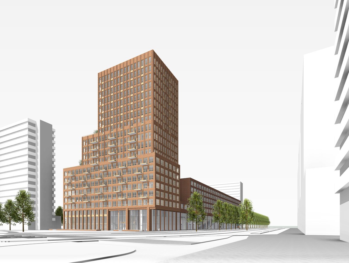 GemeenteDelft's tweet photo. Aan de #MartinusNijhofflaan gaat @VORMHolding 260 betaalbare studioappartementen voor #starters bouwen🏗 De huurwoningen moeten in 2023 klaar zijn. De nieuwe woontoren wordt een markant gebouw aan het #Delflandplein🏢Lees meer via ➡ https://t.co/BKOsUd8EaB #Delft https://t.co/BVzLlURqHB