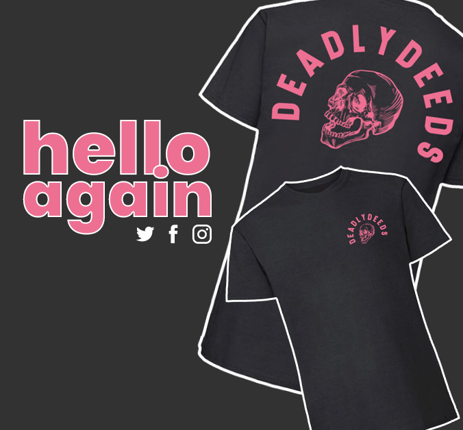 deadlydeedscc's tweet photo. It's back! This tee sold out immediately when we initially launched. Grab one today! 

https://t.co/UmNlZ4lb8l

#staydeadly #clothing #streetwear #fashion #FridayFeeling https://t.co/SEJHb3ARkC