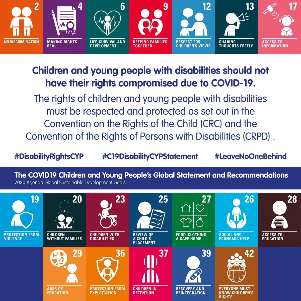 senseindia's tweet photo. Children and young people with disabilities should not have their rights compromised due to COVID-19.
#SenseIndia #deafblindness #DisabilityC19
#DisabilityRightsCYP
#LeaveNoOneBehind #IMTOO #IncludeMeTOO https://t.co/i2JkBS24RW