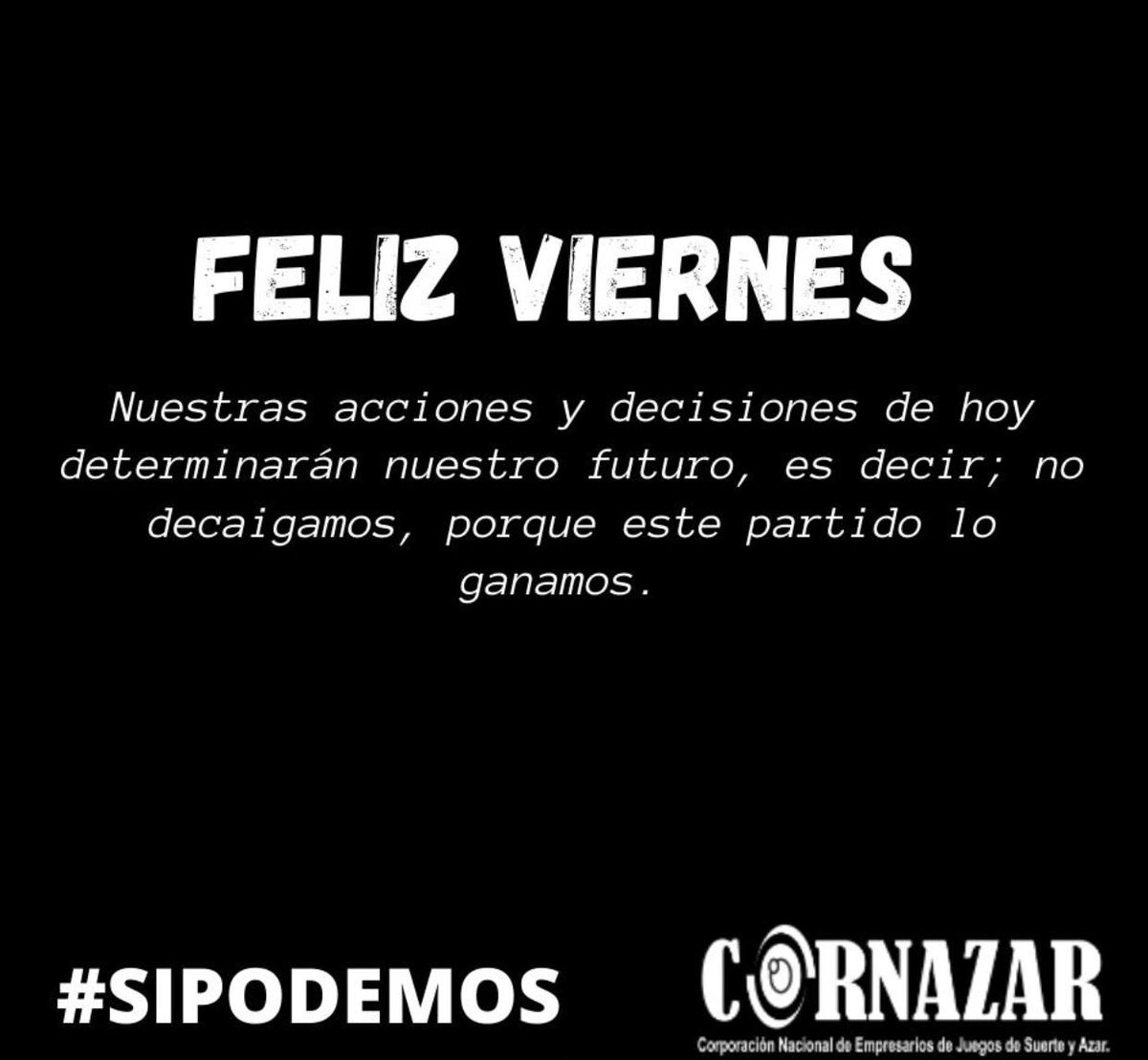 Cornazar2's tweet photo. Han sido meses muy duros, semanas complicadas, pero hoy nuestra convicción es que SÍ PODEMOS, porque falta menos, porque ya hemos batallado lo más difícil y porque en cada negocio está plasmado el esfuerzo y los sueños de todos, y esas son suficientes razones para no decaer. https://t.co/JBZ3AO1SQ7