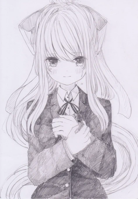 シャーペンで描きました。
ドキドキ文芸部よりモニカです
#DDLC 