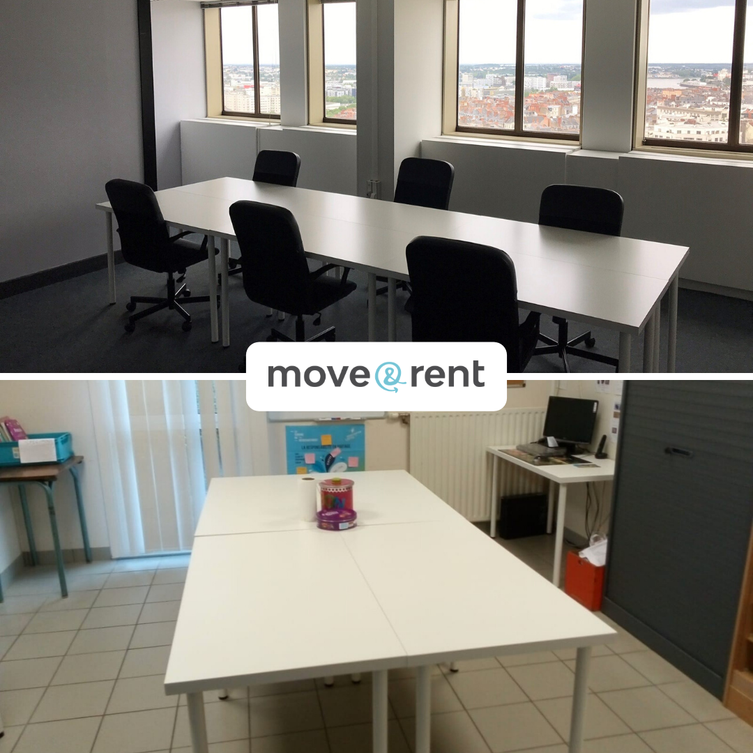 Move_Rent's tweet photo. ♻️Un exemple de notre engagement en faveur de l'#économiecirculaire : des bureaux de la Tour de Bretagne, Nantes, ont rejoint une école primaire pour leur seconde vie. Depuis 2012, plus de 30 000 meubles ont retrouvé une nouvelle utilité ! Plus d'infos ➡️https://t.co/AFl9mRcHka https://t.co/hEqdplxEfJ