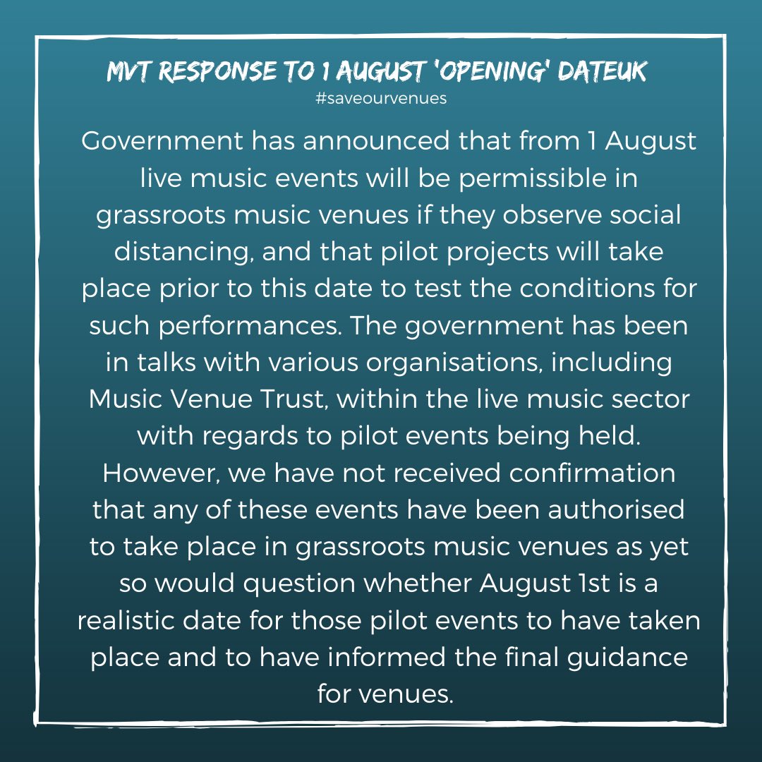 Music Venue Trust tweet media