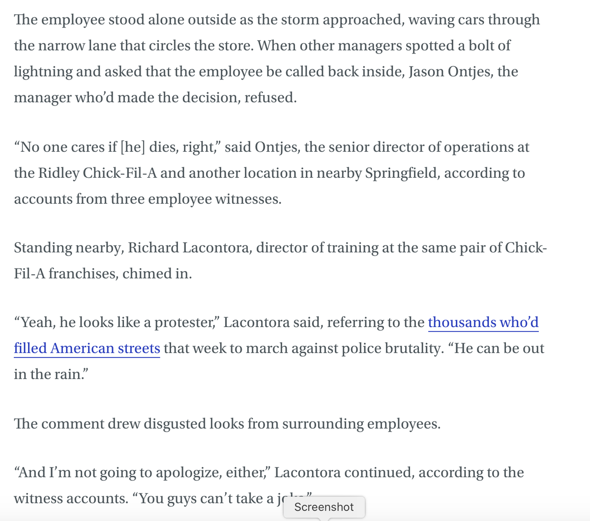 Avi_WA's tweet photo. The story starts on a stormy day in early June. A brief exchange between two managers becomes the catalyst for several young, Black employees to start organizing. https://t.co/mfg8A5bySa