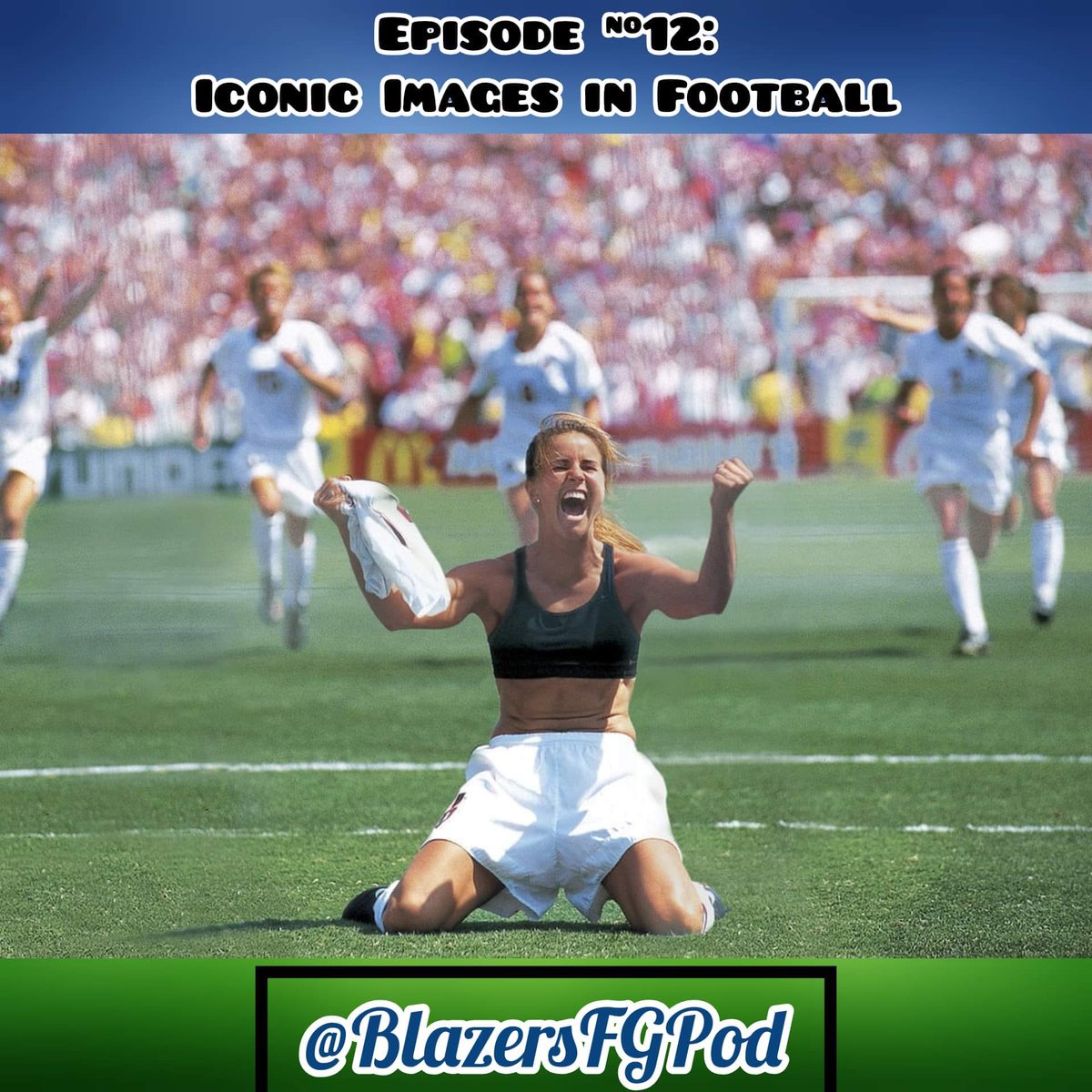 UnitedMatesFP's tweet photo. 📸 Episode 12 - Iconic Images ⚽️

@matthewlbarrett from @Goal_Click joined us to talk about iconic images in football. 

📷 The story of Goal Click
🏃‍♀️ Brandi Chastain’s celebration
😂 Harry Maguire’s meme

Check out this and much more below. ⬇️

https://t.co/VBOpd20yVM https://t.co/Uv7oUeNtoD