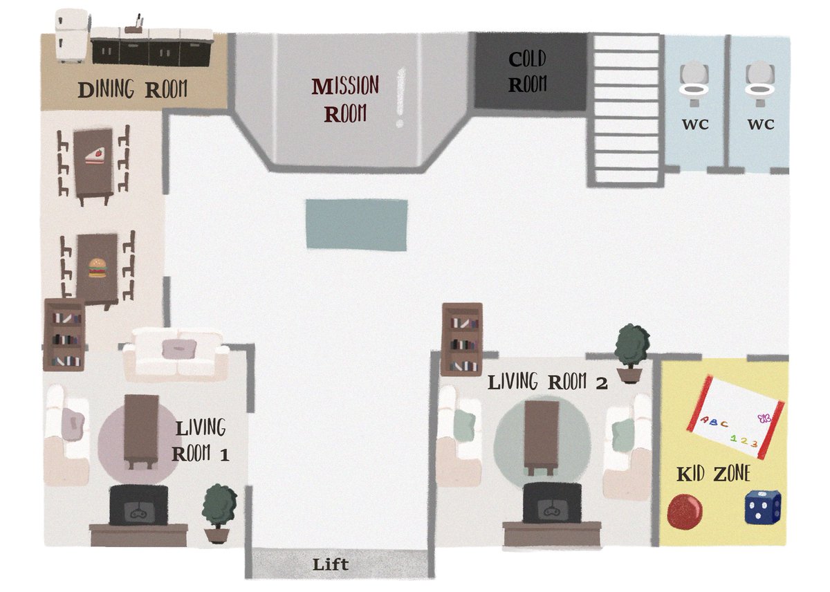 EpsilonCommu's tweet photo. ✖️Hospital  MAP✖️

โซน Common Area 
เป็นพื้นที่ใช้เวลาพักผ่อนนอกเหนือจากเวลาสำรวจ มีห้องต่างๆแยกเป็นสัดส่วนชัดเจน รวมถึง Mission Room ที่ใช้สำหรับทำภารกิจด้วย 

*ทุกครั้งที่คุณย้ายห้อง กรุณาติดแท็กสถานที่ # ทุกครั้ง และใส่วงเล็บหลังชื่อว่าตัวละครอยู่ที่ใด เพื่อง่ายต่อการตรวจสอบ https://t.co/HUTTokQEHG