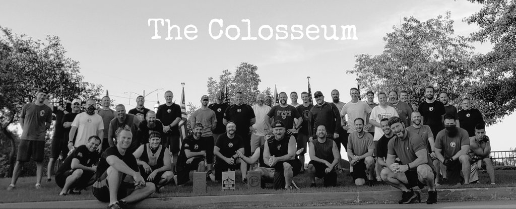 F3TheColosseum's tweet photo. We are here! Flags planted! The Colosseum is officially open! Nan'tan Dilly Dilly Q'd up six stations of pain around a Gladiator burpee challenge https://t.co/GLI7EAh9vH