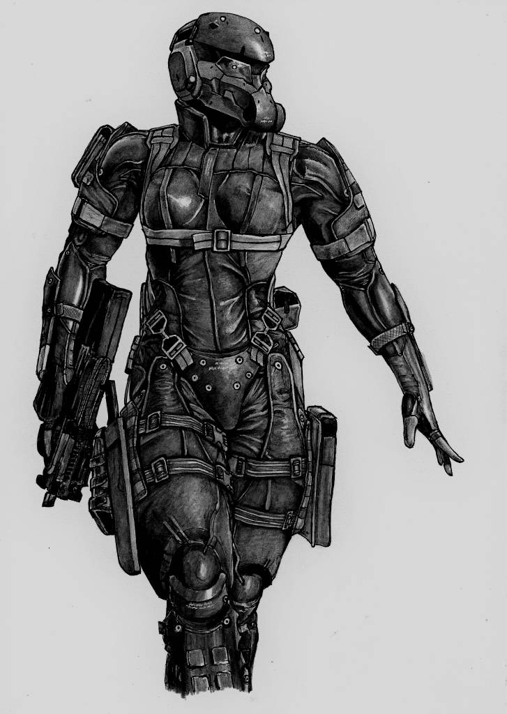 KONAMIUK's tweet photo. Who remembers fighting against Haven Troopers in MGS4? 

This sketch by Deathlouis captures one in incredible detail. Give it some love, and check it out on @DeviantArt at the link below. #FanArtFriday

https://t.co/AqG1Crm710 https://t.co/fds1RlNgcg