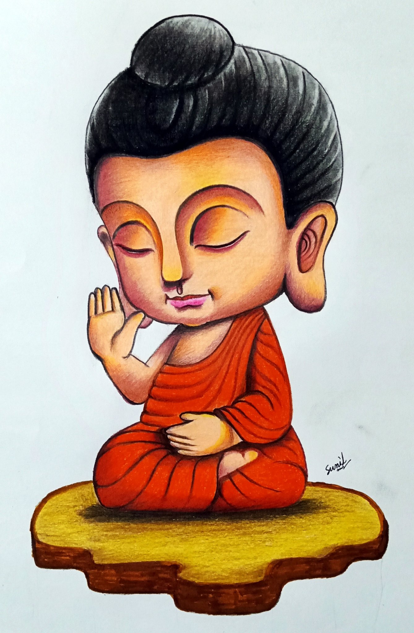 My drawing of Buddha