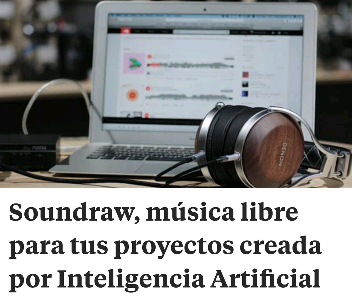 CIEENZASAS's tweet photo. 🔵 Conoce Soundraw. La plataforma que te da música libre de derechos con ayuda de la Inteligencia Artificial. #Soundraw #InteligenciaArtificial #MusicaGratis #DerechosdeAutor https://t.co/vKN3DnmU8w