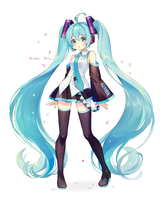 ミクさん! 久しぶりに描けてたのしかった～!
#HatsuneMikuDraw 