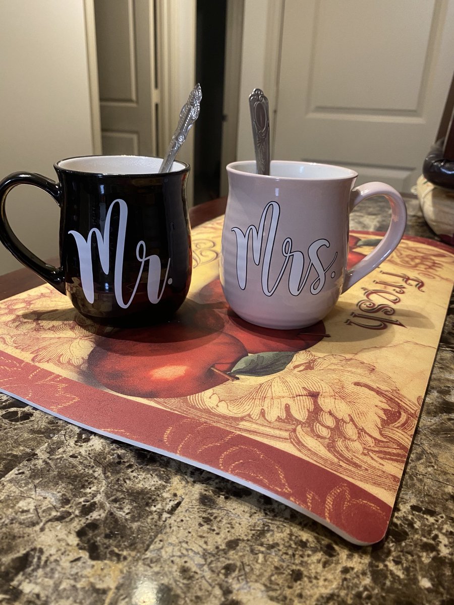 DarrendeloB's tweet photo. Good Morning. Mr. &amp; Mrs. Beard Have A Cup Of Coffee With Our Breakfast. Wifeeeeeeeey Time #ilovemywifeDemetriaBeard #family #OGR https://t.co/8by4Gi3asu