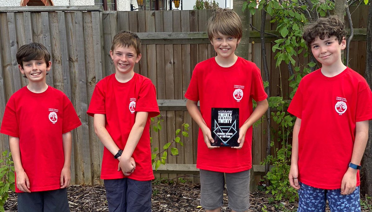 CCJacademy's tweet photo. Last week we were incredibly proud to be announced as the winners of the @EduFuturists Primary School of the Year Award 2020.
Today, the children were over the moon to receive their trophy!
Congratulations to all our pupils & staff on this impressive achievement.
#ESA20 π https://t.co/0Or7JDiX9a