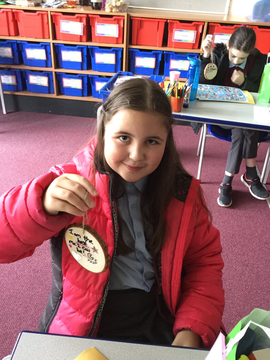 Year6HolyFamily's tweet photo. Year 6 made affirmations for their transition to high school #ournextstep https://t.co/9A4nXZbzF8