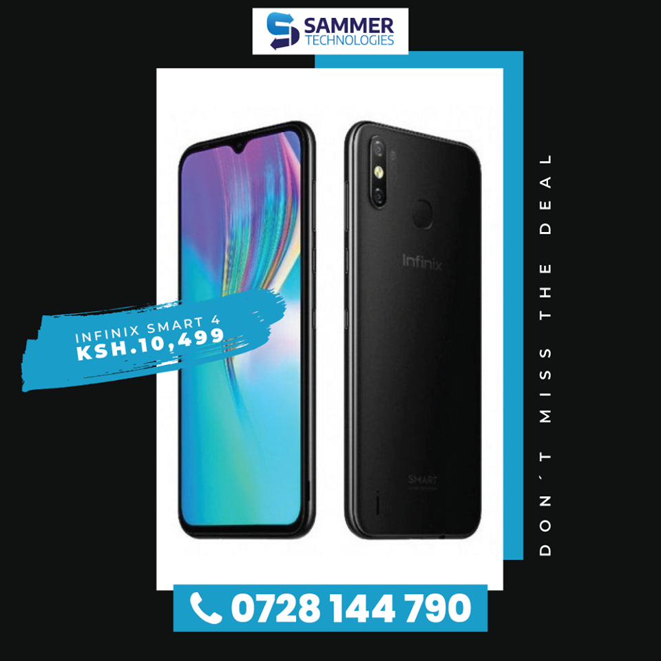 SammerKenya's tweet photo. Infinix Smart 4 has a 1GB RAM and a 16GB internal storage expandable to 256GB using a microSD card. It has an 8MP + QVGA Dual Rear camera and a 5MP front camera for selfies.

Order today for Ksh.10,499

📞 0728 144790
🇰🇪 Countrywide delivery
#Betty #NoTeenShame https://t.co/PQy0Imuxec