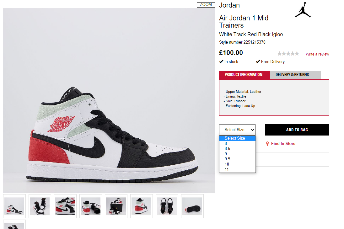 jordan 1 mid track red union