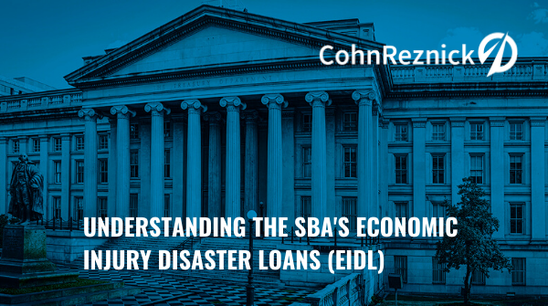 CohnReznick's tweet photo. In case you missed it: After restricting new applications for a time to only U.S. agricultural businesses, the #SBA is once again taking new Economic Injury Disaster Loan (#EIDL) and EIDL Advance applications from all eligible small businesses. https://t.co/aQHrG3A49G https://t.co/OSoUBkp4IJ