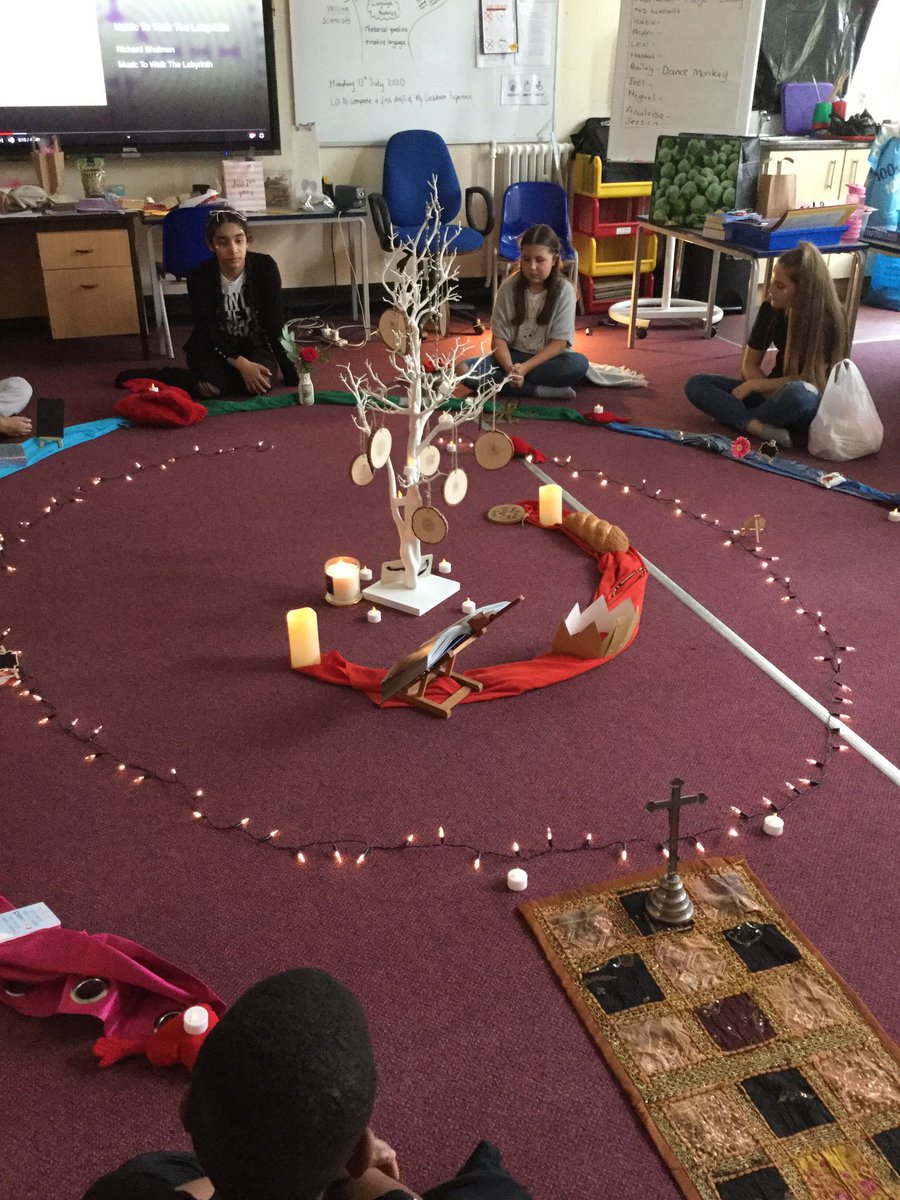 Year6HolyFamily's tweet photo. #labyrinth our spiritual journey to know we are special in every way #goodluckyr6 https://t.co/oY1OLcAEIq