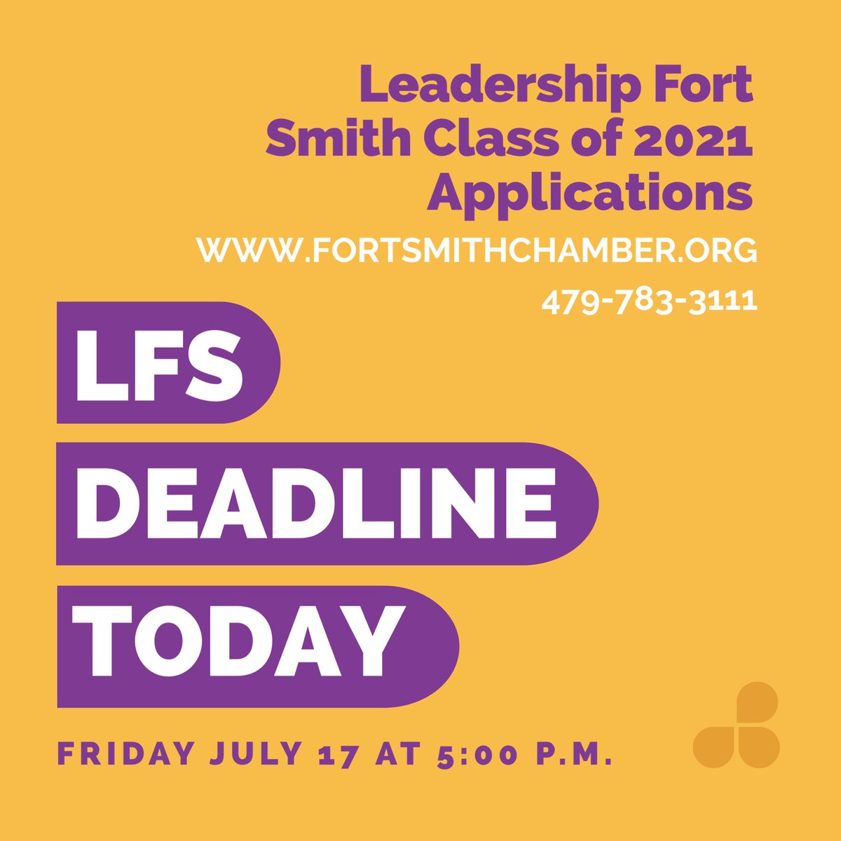 LeadershipFSM's tweet photo. Today is the application deadline for LFS! https://t.co/tv7QPnKnyK
