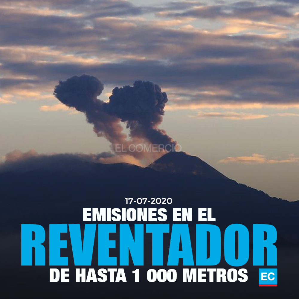 elcomerciocom's tweet image. #ATENCIÓN | Se observa actividad en el volcán Reventador, la mañana de este viernes 17 de julio de 2020 » bit.ly/ReventEmison