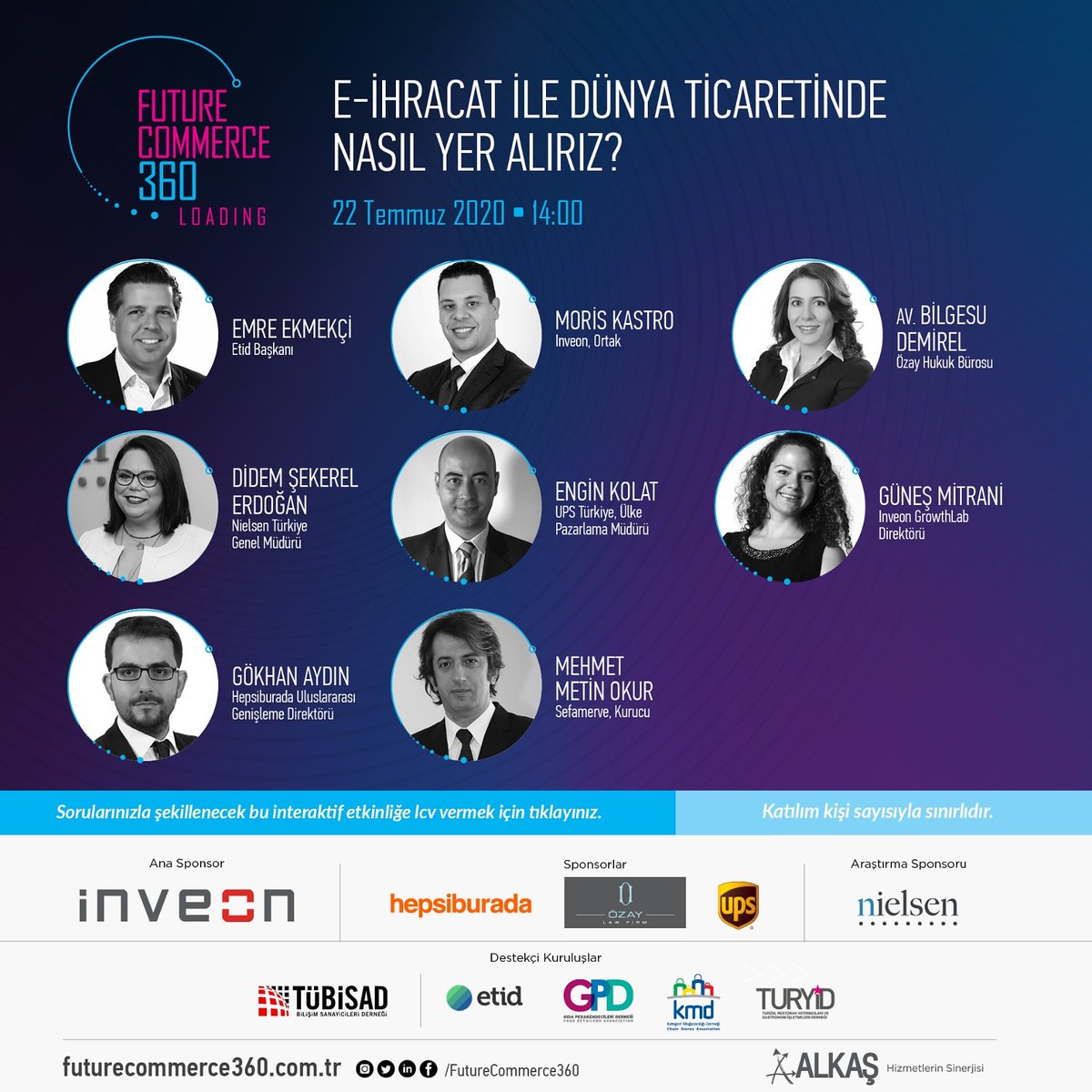 fcommerce360_'s tweet photo. 22 Temmuz 2020 saat: 14:00'da E-İhracat ile Dünya Ticaretinde Nasıl Yer Alırız ? ana başlığıyla FutureCommerce360 Loading serisinin üçüncüsü gerçekleşecek. E-İhracatın tüm yönleriyle ele alınacağı kayıt olmak için linke tıklayın.
https://t.co/iXql0vxJoM https://t.co/oim0TvJgJu