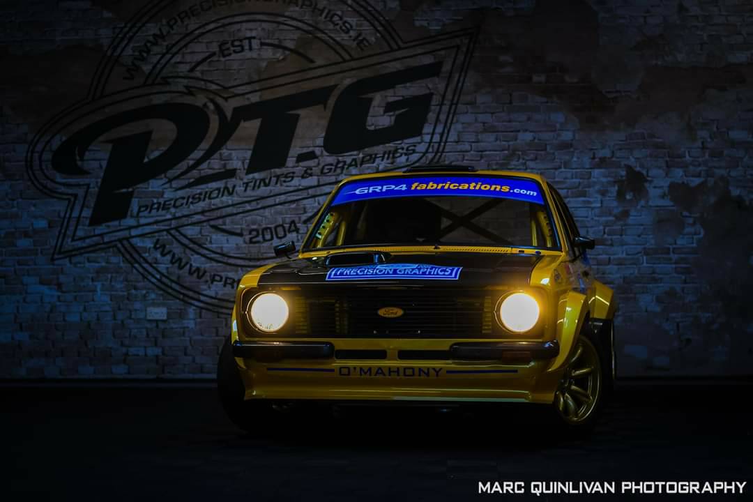 AlphagraphicsNI's tweet photo. Precision Tinting &amp; Graphics really produced a stunner here! Utilising HEXIS Graphics Ecotac Matt Curacao Blue to complete the look on this beautiful Ford Escort. https://t.co/8GysLuyH8Y