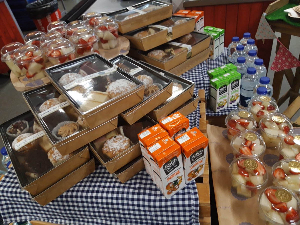 NeilBroome5's tweet photo. Afternoon Cream Tea, social distance style for a special retirement at Loreto Grammer School yesterday @mellorscatering @JohnCP_Connolly @marklyons151162 @Bernade60145274 https://t.co/IbxlGMScGR