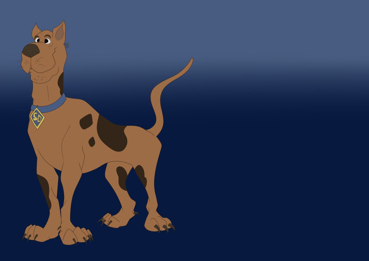 DavidkingbooS's tweet photo. I decided to draw Scooby-Doo in my style. I think it turned out great! #scooby #Scoobydoo #artist #art https://t.co/TVMz2W3bEv