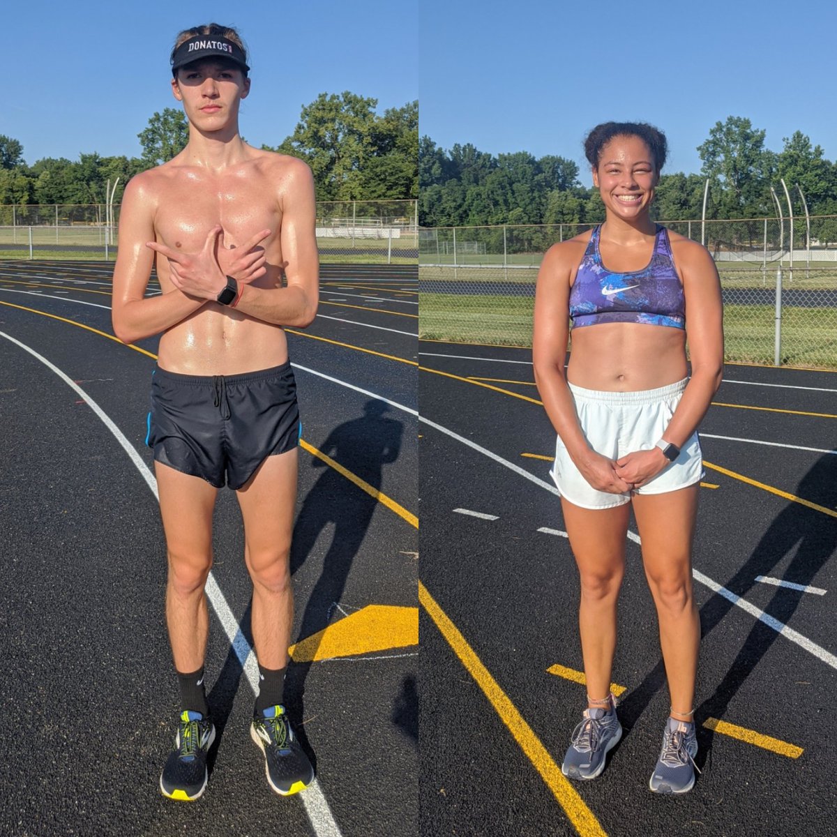 LNXC's tweet photo. Quinten Rostron &amp; Carol Ludington are our time trial champs today! GO CATS! https://t.co/SYeF4nI1Fy