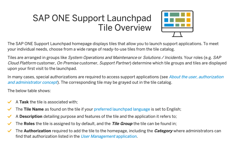 ArnoHelmling's tweet photo. Just Published! Find the redesign of the #SAPONESupportLaunchpad Tile Overview in the #SAPSupportPortal at https://t.co/nE6m0xPJL9 
#SAPSupport #SAP https://t.co/yG8O6GF8NL