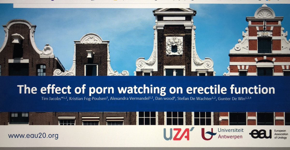 LoebStacy's tweet photo. Watching more porn was significantly associated with erectile dysfunction -Jacobs #EAU20 https://t.co/v2WlUg90UQ