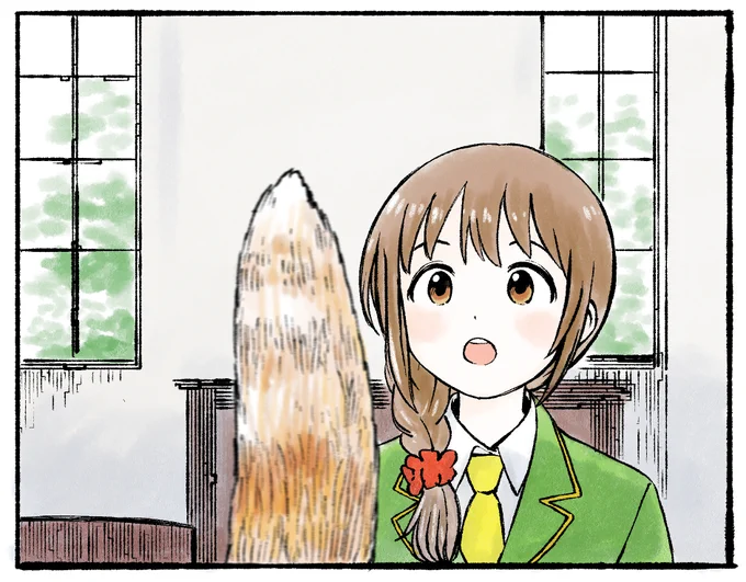 ビデオ会議中の千川ちひろちゃん 