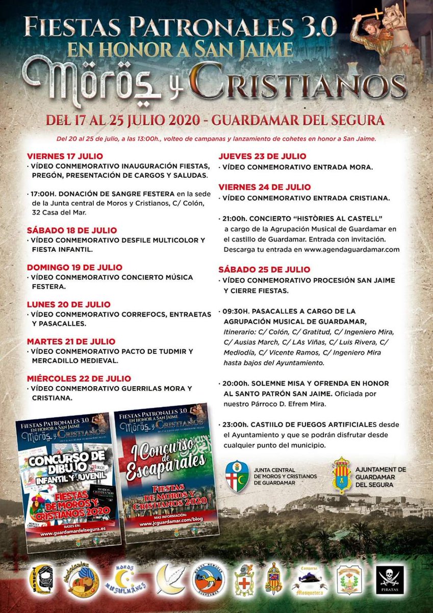 UNDEFmyc's tweet photo. Guardamar del Segura ha programado un sinfín de actividades para estos dias.
#undef #morosycristianos #música #pólvora #fiestas #tradición https://t.co/2gsqcLLual