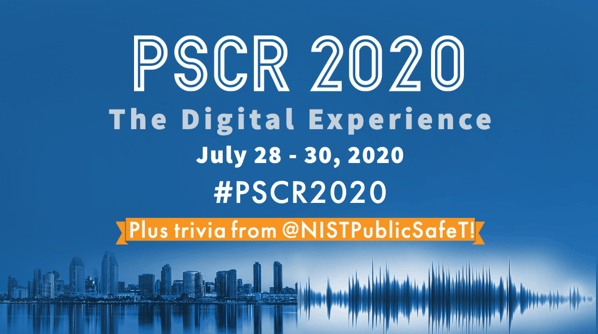 NISTPublicSafeT's tweet photo. Who doesn't love trivia? Throughout PSCR 2020: The Digital Experience, we’ll put out fun trivia questions to test your public safety tech knowledge. Be sure to tune in right here June 28-30! #PSCR2020 https://t.co/zMTR7jGbRs