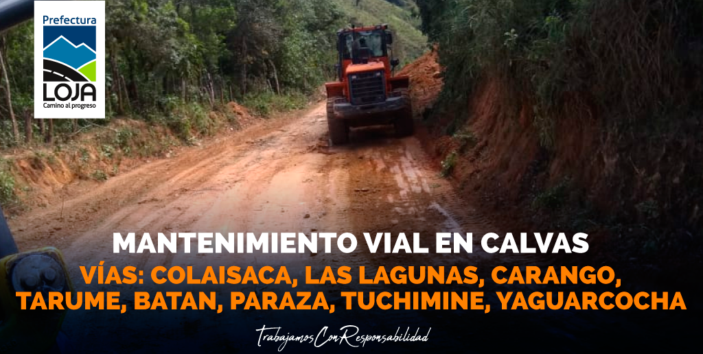 prefecturaloja's tweet photo. ⚠🚜 #VialidadRural | Mantenimiento de la vía [#Colaisaca, #LasLagunas - #Carango, #Tarume, #Batan, #Paraza, #Tuchimine, #Yaguarcocha]

📌#CALVAS

#CaminoAlProgreso|#TrabajamosConResponsabilidad✔ https://t.co/7uxa4nokug