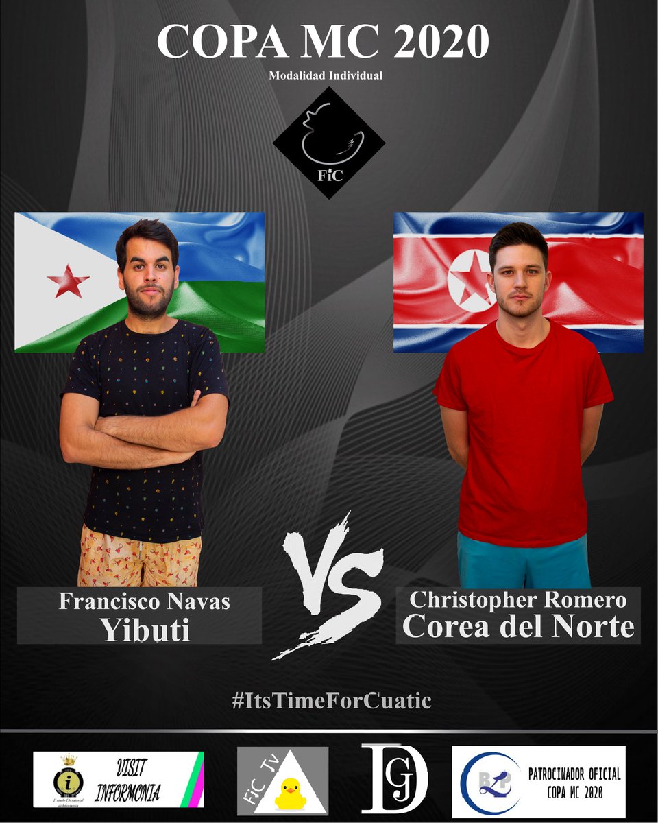 FICuatico's tweet photo. Los dos partidos restantes de cuartos de final se disputarán el lunes 20 de julio.
🇵🇼 Palaos - Australia 🇦🇺
🇩🇯 Yibuti - Corea del Norte 🇰🇵
#ItsTimeForCuatic https://t.co/aTExMA4Xyv