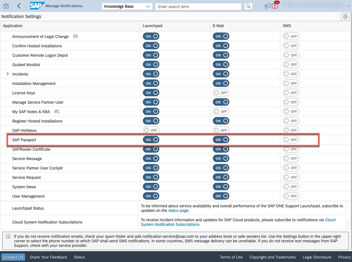 ArnoHelmling's tweet photo. @JelenaAtLarge Want to get in addition informed about expiring certificates?
Simply go in the #SAPONESupportLaunchpad  to "Manage Notifications" and switch on your preferred channel(s) (Launchpad, Mail, SMS)
#SAPSupportPortal #SAPSupport #SAP https://t.co/9OMiWmQKMI