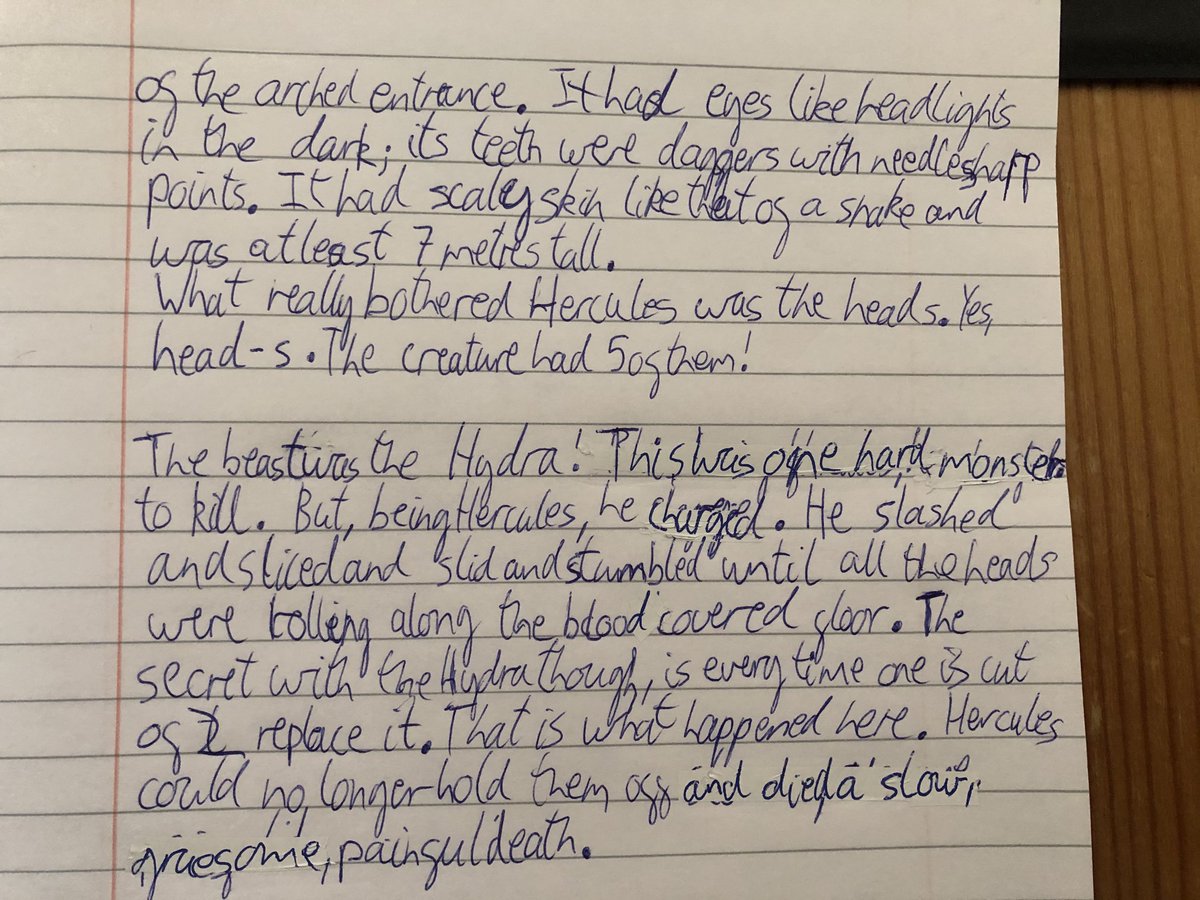 MsBauduin's tweet photo. Noah’s themed story - Hercules @LiamEmmerson4 #ONAY5ENG https://t.co/kP8ObqzPEr