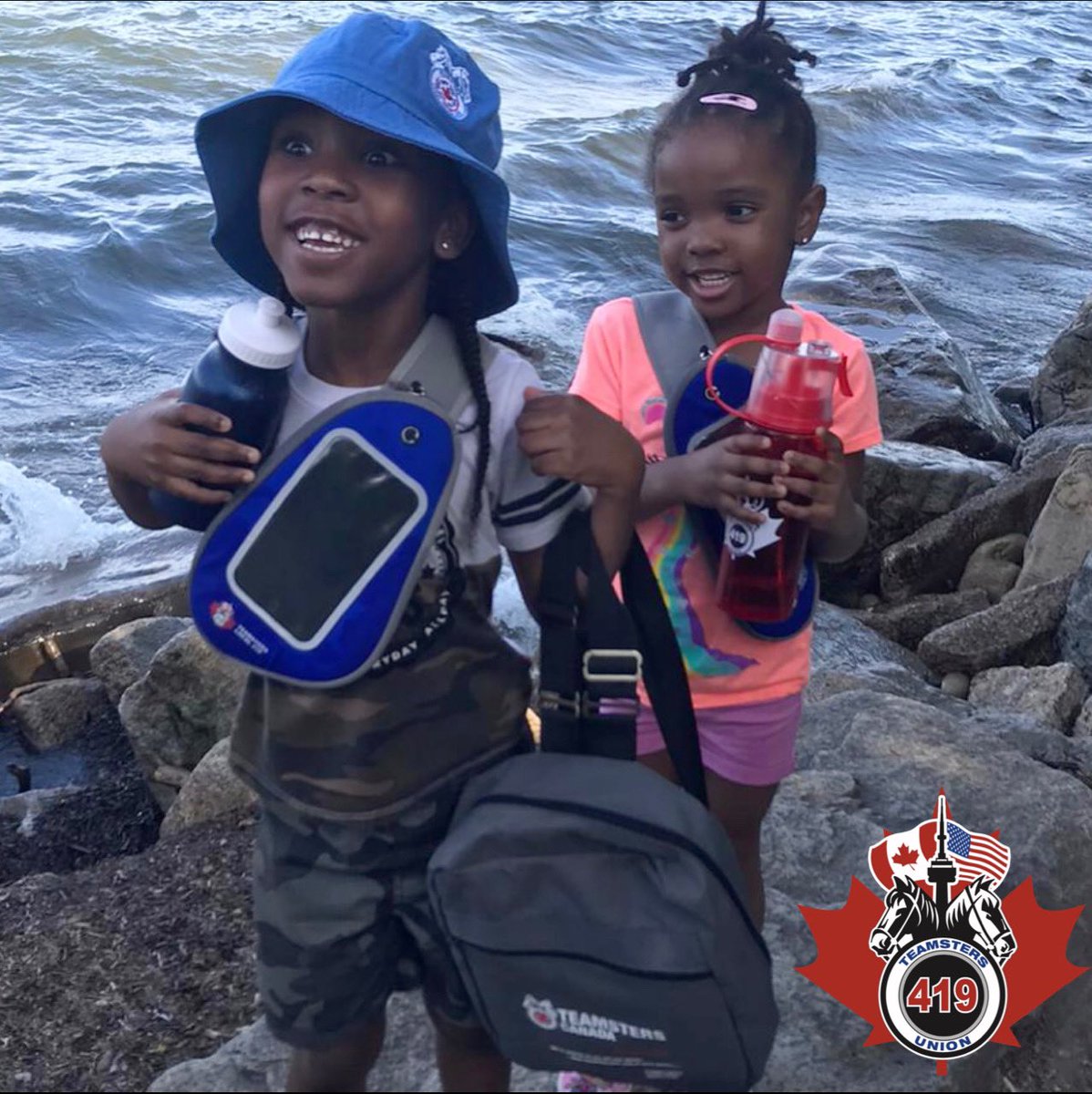 jasonsweet419's tweet photo. These two beautiful lil’ ones (Jayden and Neveah) make Teamsters Local 419 woman’s caucus representative Helen Mark one proud Grandma. Sister Mark works over at the Brampton Memorial Hospital. Thank you Sister #TeamstersCanada #Teamsters #FutureTeamsters 🇨🇦 https://t.co/2mtf89A5CT
