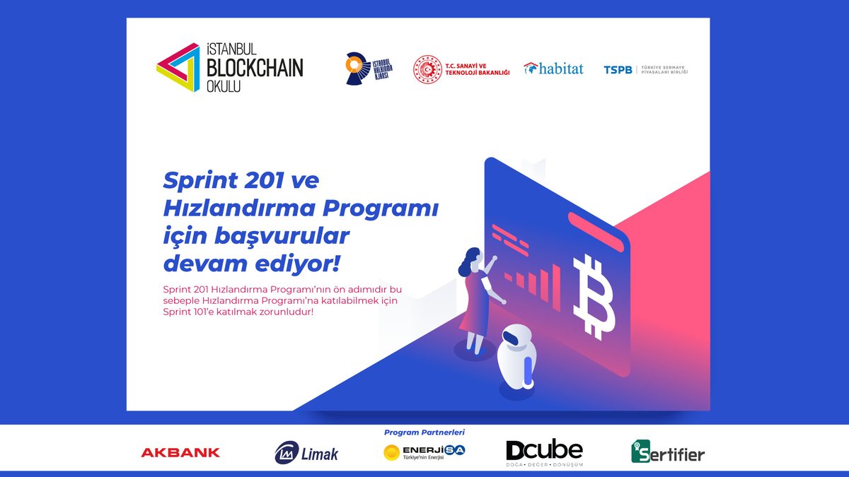 BlockchainOkulu's tweet photo. Türkiye'nin ilk online Blockchain Hızlandırma Programı başvuruları devam ediyor. 🍀

Detaylı bilgi ve başvuru için;

📍https://t.co/IKsA1SxXpx https://t.co/kyrGoq3Krh